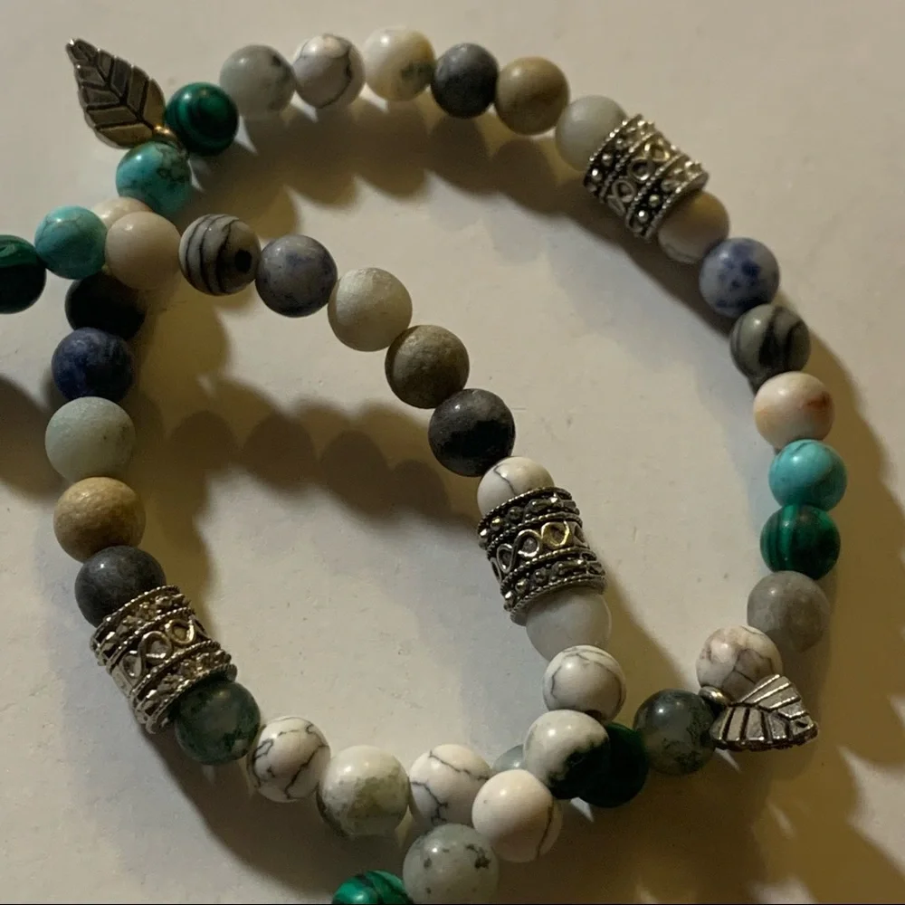 5 for 20 set of 2 boho beaded sewing eye bracelets - Picture 5 of 7